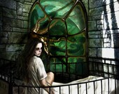 CTHULHU LIES Lovecraft Tentacles Octopus Horror/Dark Fantasy Dragon-Con 12"x12" Art Print by MANDEM