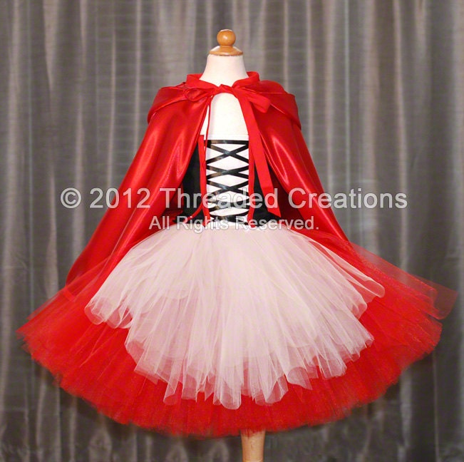Little Red Riding Hood Tutu Dress and Cape - Little Red Riding Hood Dress