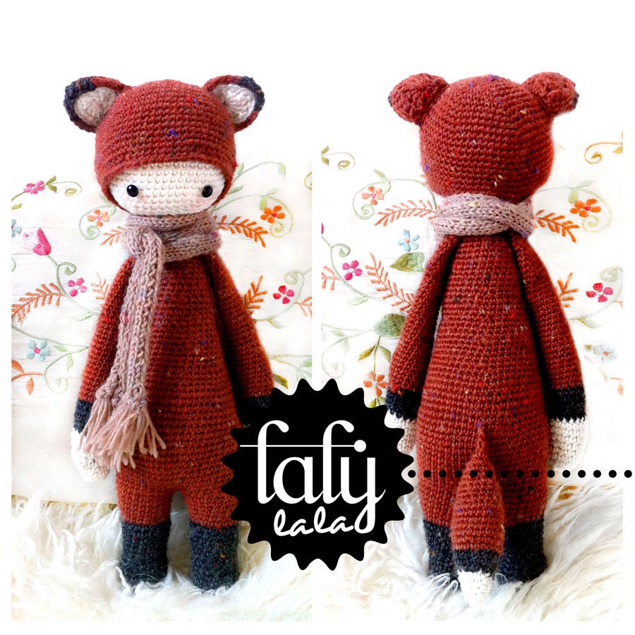 Crochet Pattern Doll "FIBI the fox" PDF