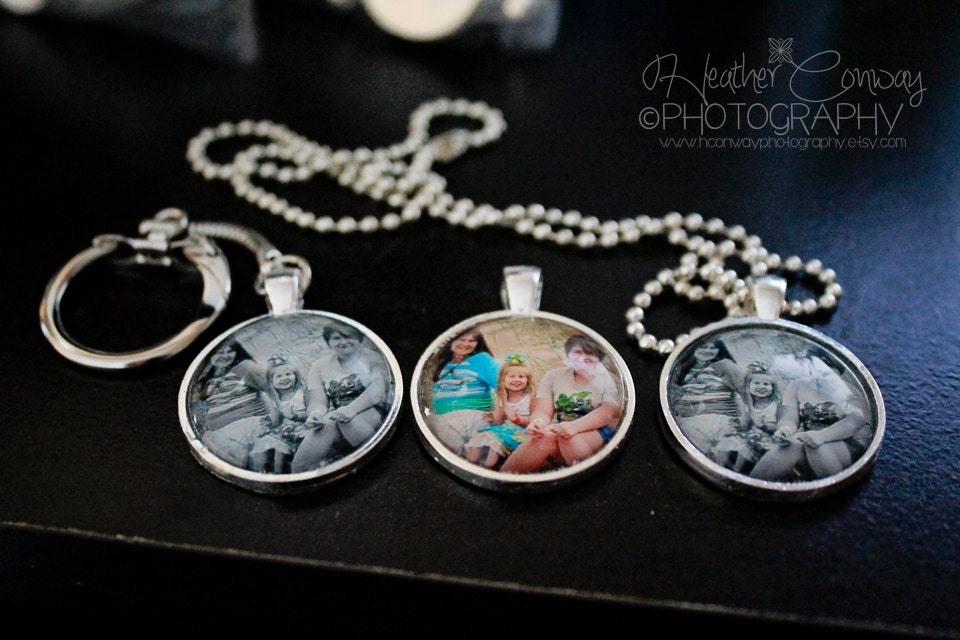 Custom made Photo Pendant personalized photo pendant using your own photograph, perfect gift for Mother's Day