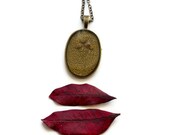 ON SALE resin jewelry pressed flower necklace botanical pendent boho fashion prairie wildflower handmade jewelry