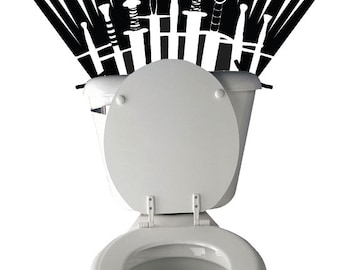 Sword Throne Toilet Decal