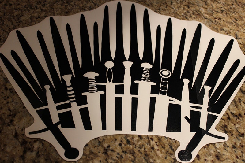 Sword Throne Toilet Decal