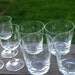 Vintage Cocktail Glasses, Starbursts etched Low Ball and Cordials 10 in set