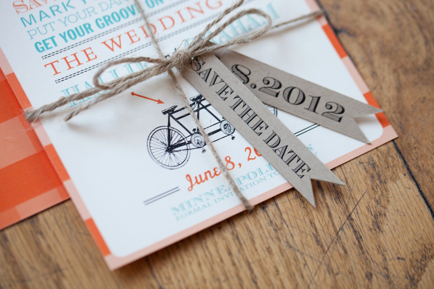 Save The Date : Retro and Vintage Bicycle