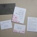 Anemone Wedding Invitation Sample Letterpress Featured in WellWed magazine