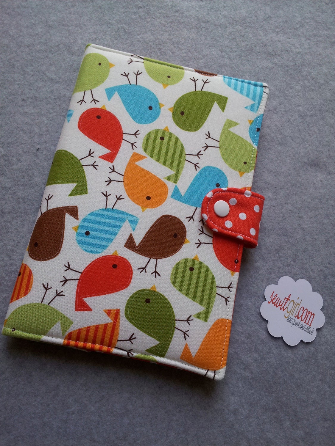 Kindle cover Nexus Case Nook cover Ipad Mini case eReader Cover  Book Style Zoologie Baby Birds Custom order