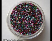 Micro Beads for Caviar Nail Art. Color Metallic Mix