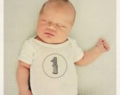 MONTH BY MONTH - Printed Onesies for Baby's First Year