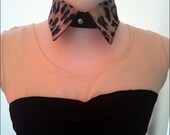 30%OFF SALE the first anniversary of the founding of my etsy shop leopard print cotton  peter pan  handmade collar.unique design