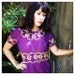 STRIKING Vintage Hippie Hippy Boho 70s Hand Embroidered PURPLE PRINCESS Full Length Dress