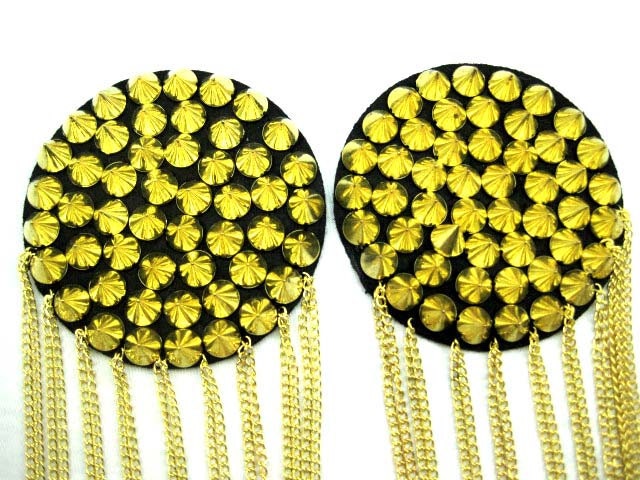 A 008   2pcs  Vintage handmade epaulet / shoulder loop,vintage brooch, badge, clothes accessory