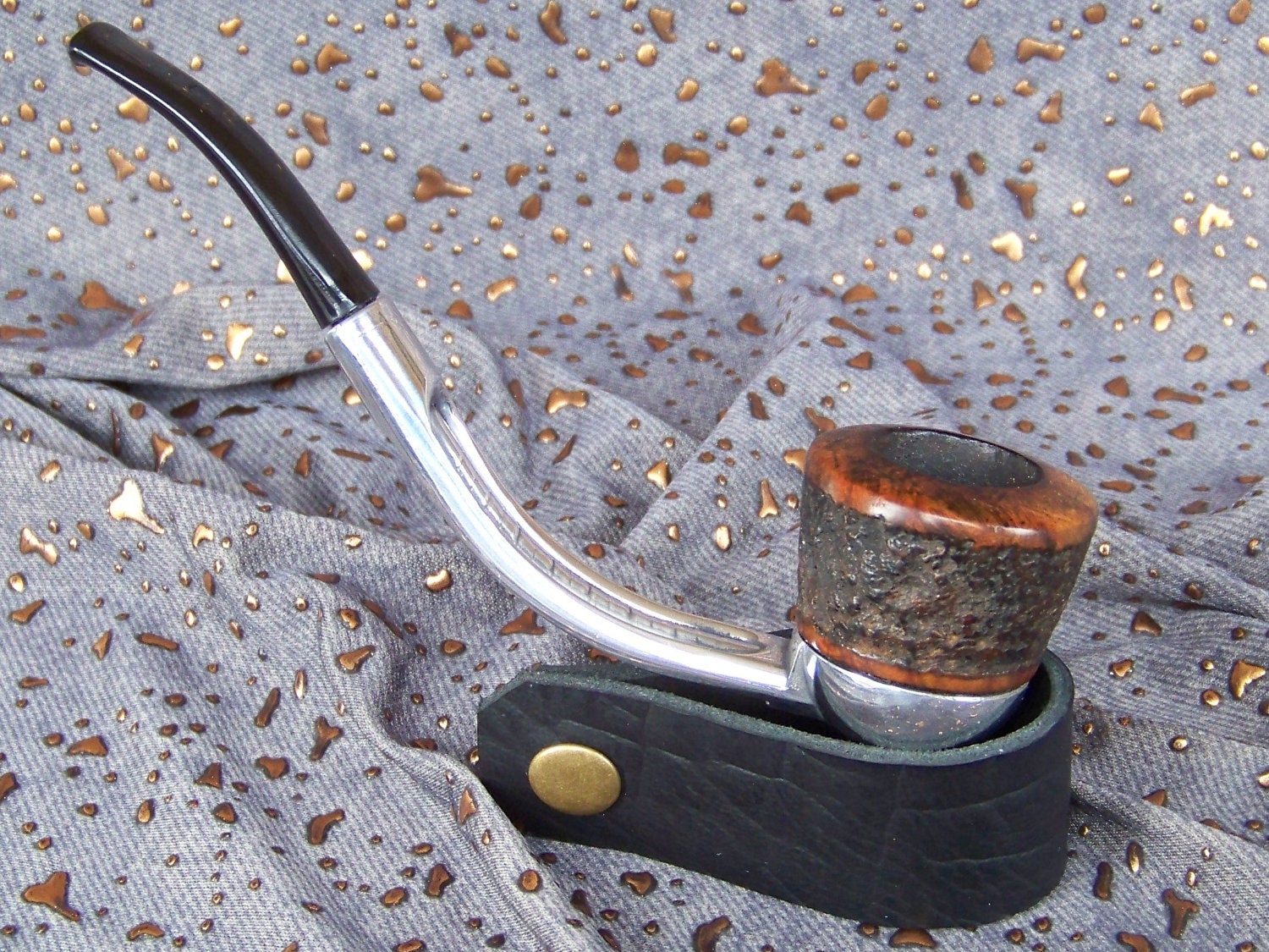 Restored Bent Falcon with Rusticated Bowl - Fully Refurbished Briar Smoking Pipe Estate