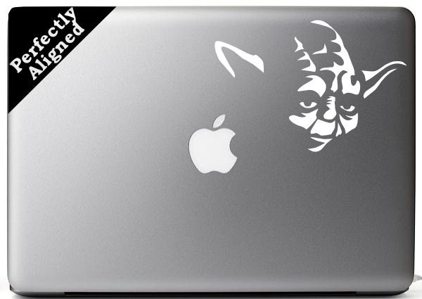 Yoda Vinyl Decal for Macbook, Ipad, Car, etc...