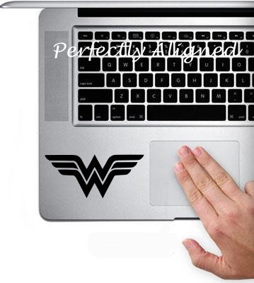 Vinyl Decal - Wonder Woman inspired Symbol inspired decal for Macbook trackpad
