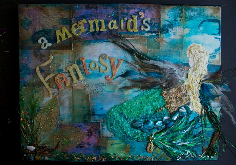 A Mermaid's Fantasy Original Mixed Media