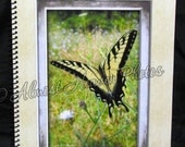 Yellow Butterfly Large Photo Notebook Journal
