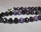 Diamond cut Amethyst Necklace 18 inch