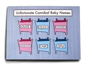 Funny Greeting Card - Cannibal Baby Names