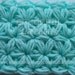Puff 6-Petal Jasmine Stitch No 3. Pdf crochet pattern. Working in rows. Soft, cute, delicate. Baby blanket