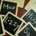 Reusable Chalk Board Name Tags- Square with Pin closure