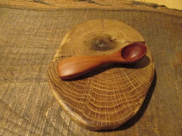 Small Wooden Spoon, Hand Carved Wooden Spoon, 3.25", for Sugar, Spice, Dolls, Fairies, Eco Friendly, Sustainable Wood