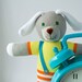 Phill the Doggy, knitted doll - gift for boys and girls from 3 till 99 years old