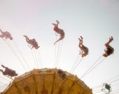 Carnival Photography, Nursery Art, swing ride,  summer fair, county fair - Carefree - 5x7 fine art photograph