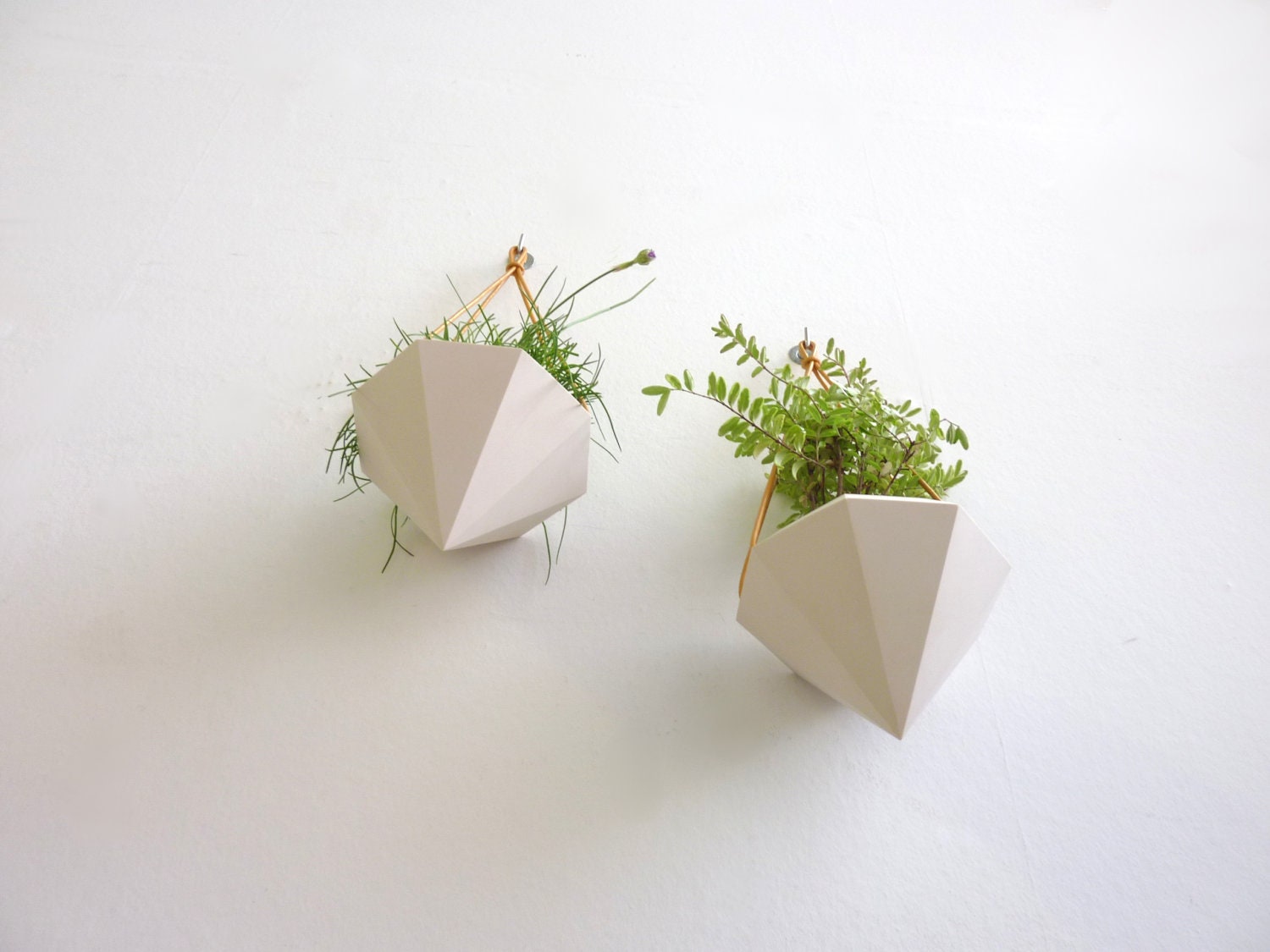 Diamond Hanging Planter - Pair