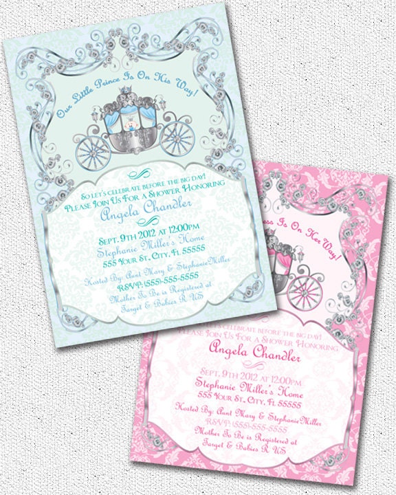 Prince/Princess Baby Shower Invitation Il_570xn