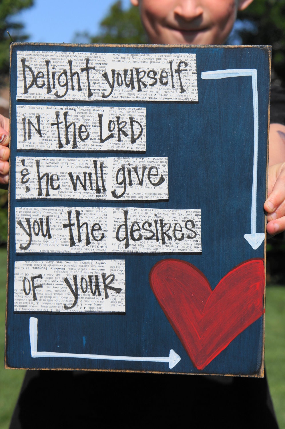 Delight in the Lord handmade card