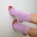 Lilac toeless yoga socks ,socks,pilates,flip flops,sandals,home slippers