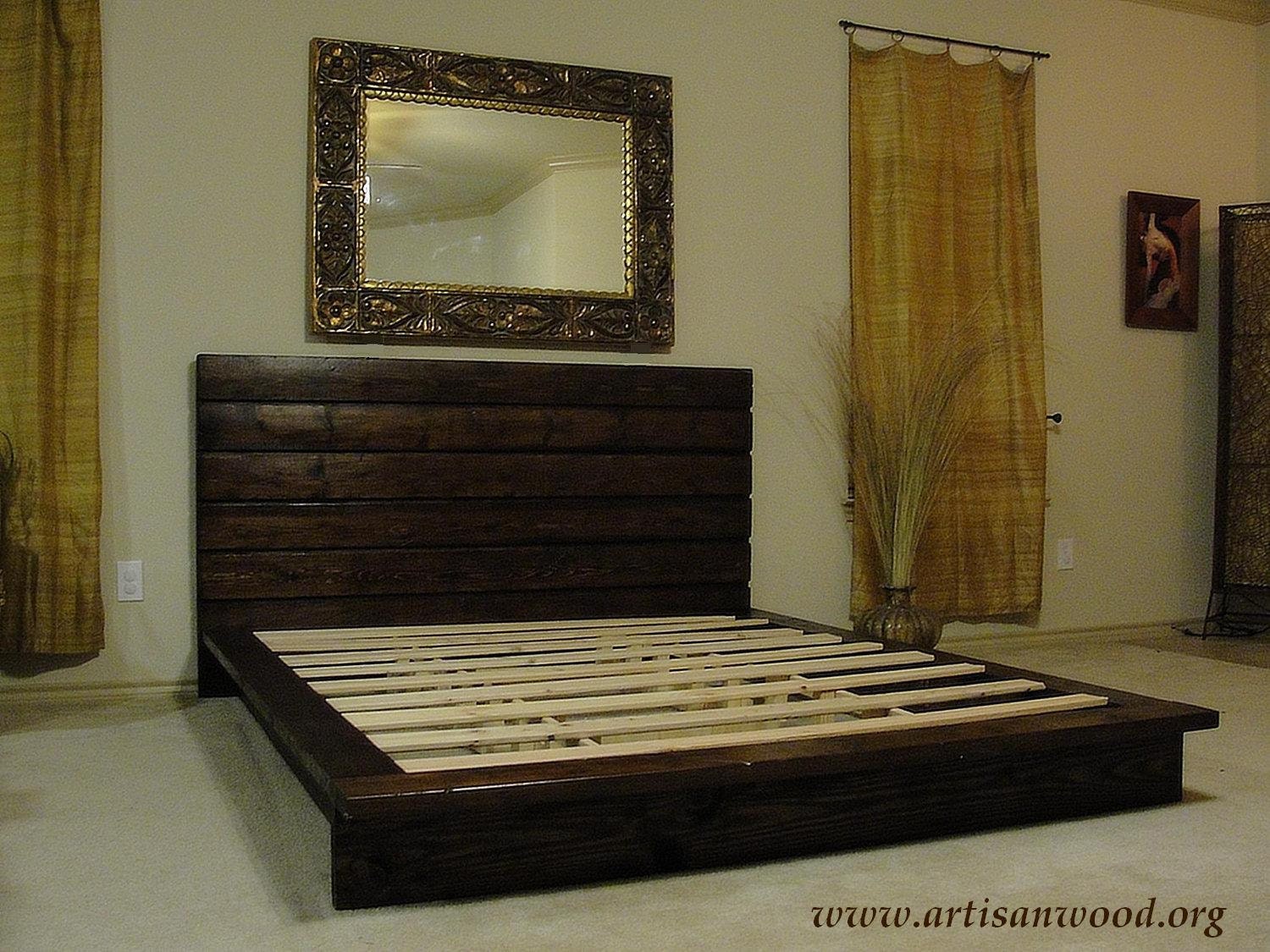 Queen Size Rustic Bed