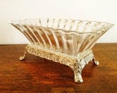 Vintage Glass Compote Bowl
