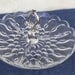 Beautiful Vintage Lead Crystal divided serving plate with handle