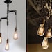 The Original Industrial edison tiered trio pipe chandelier