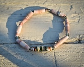 Hipster Recycled Paper Bead Bracelet
