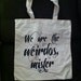 The Craft We are the weirdos mister natural 100% cotton canvas tote bag