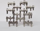12 candlessticks Quist  Nagel,West Germany, typical candle holder from the 1960s and 1970s