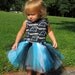 SALE Carolina Panther Corset Tutu Set w/korker bows sizes 18m, 24m, 2T/3T, 4T/5T, girls 6