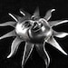 Sterling Silver Sun Brooch Marked Mexico 925 40.00 obo