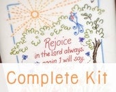 Rejoice in the Lord - Complete Embroidery KIT