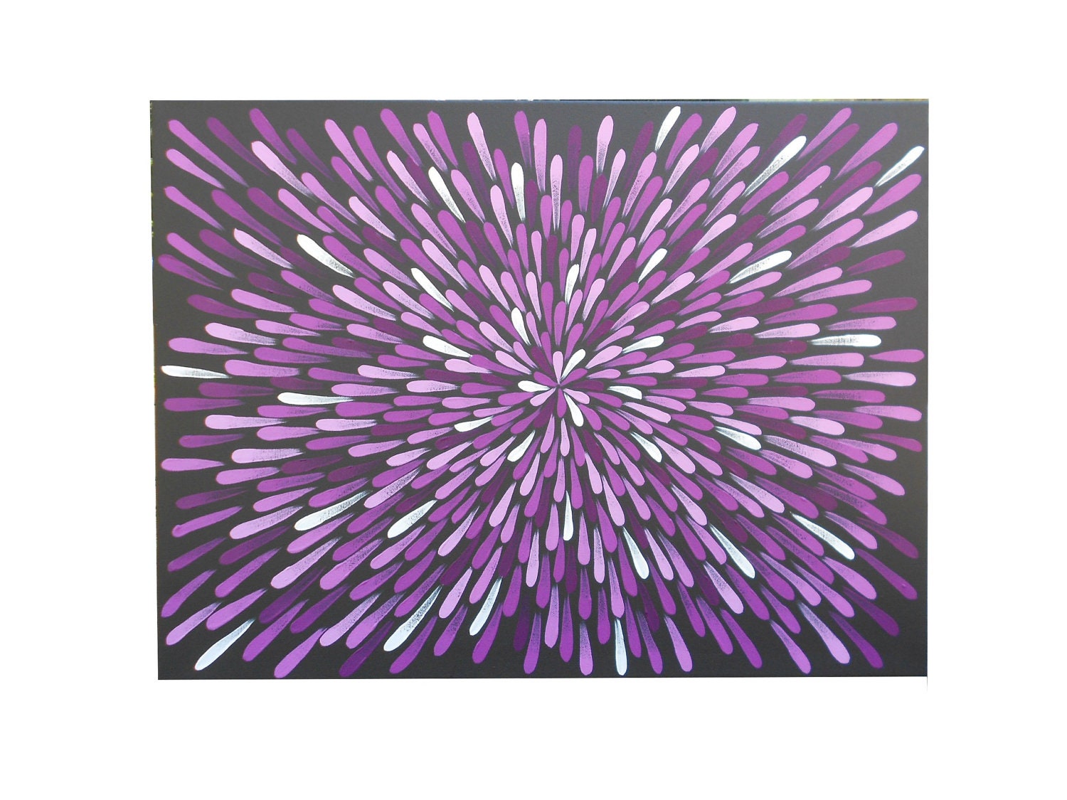 Painting, Purple, Aboriginal Inspired, Abstract, 18 X 24
