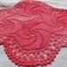 Vintage Doilie, crochet, table centre, craft supplies, hand dyed