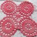 Vintage Doilie, crochet, table centre, craft supplies, hand dyed