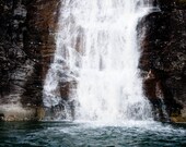 Waterfall Wall Art - Nature Home Decor - Abstract Landscape Photo - Color Fine Art Photography