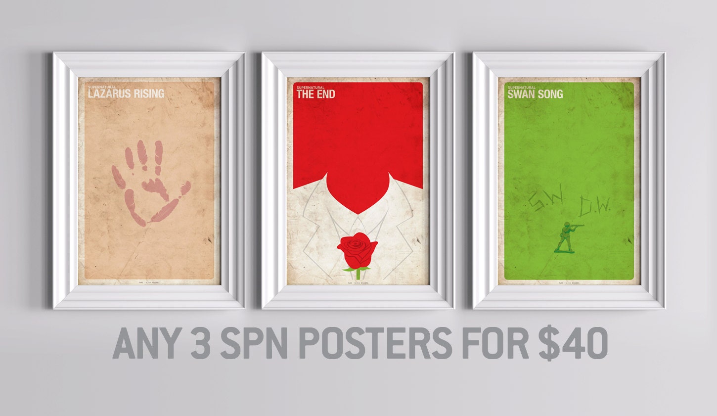 3 Supernatural Posters