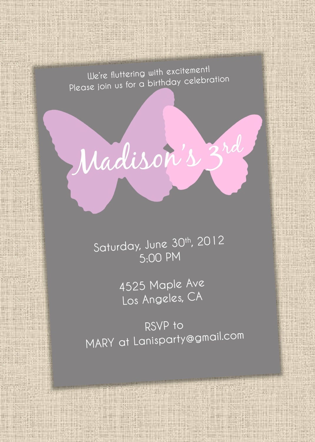 Butterfly Invitation Images