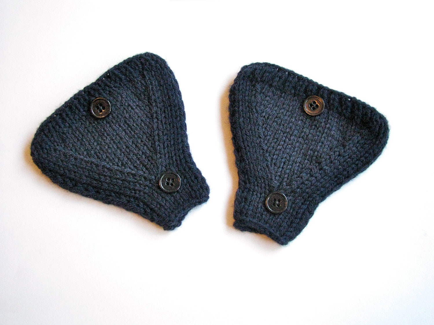 RESERVED FOR KIM Bike Accessories Bicycle Helmet Ear Warmers Knit in Navy Dark Blue Wool