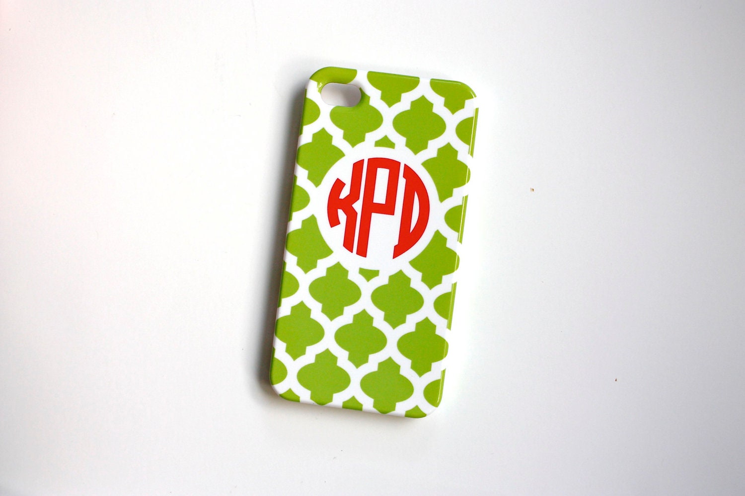 iPhone 5 or 4/4s Case - Custom Apple Tile, Monogrammed